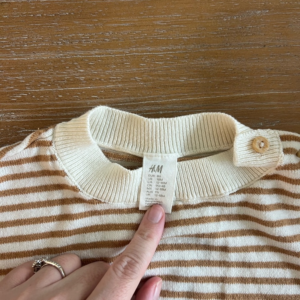 H&M Fall Striped Set - Picture 2 of 5